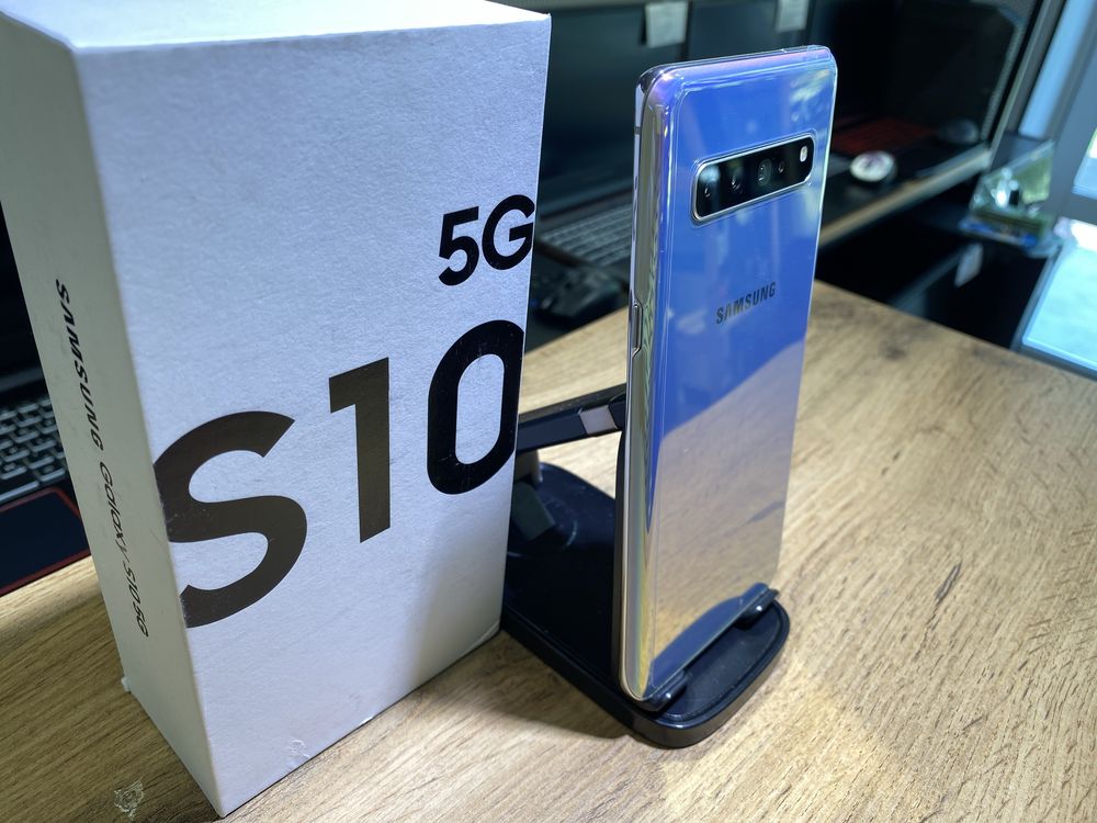 Samsung S10 5G, 8/512 GB, андроид 11, голубой, 10382/А10
