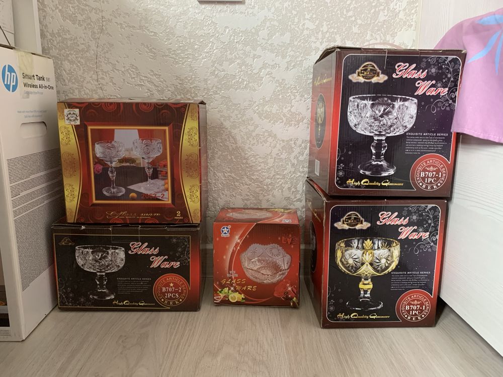 новые стеклянные посуды