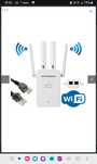 Усилитель вайфай репитер wifi c LAN RG45 на роутер модем новый