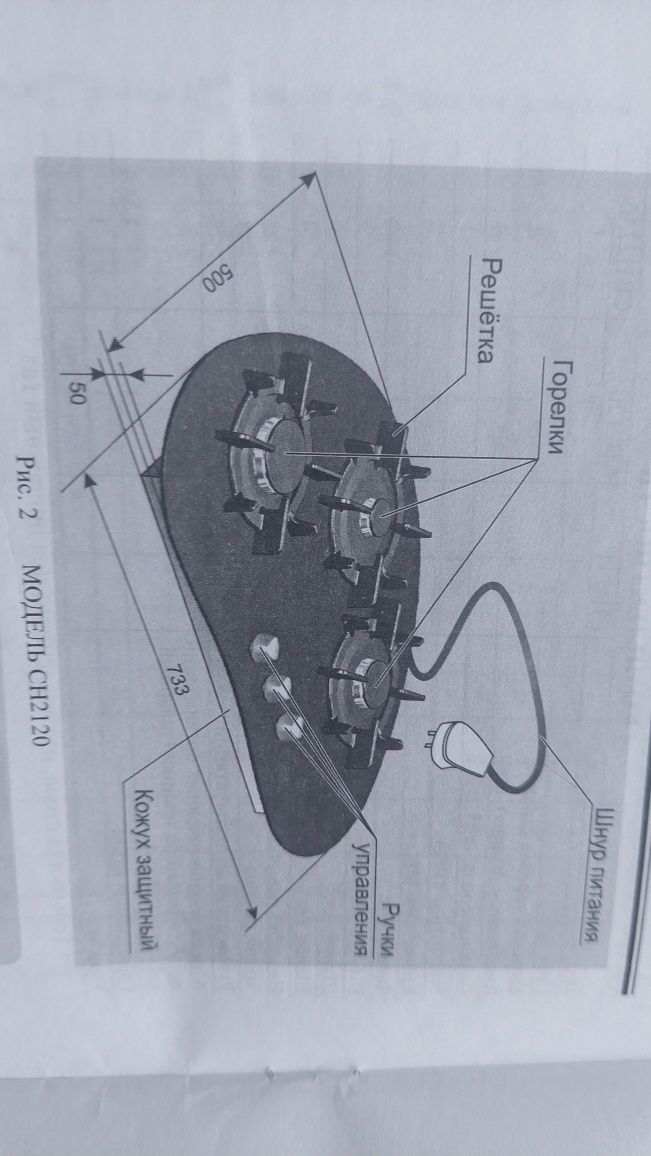 Газовая варочная панель.