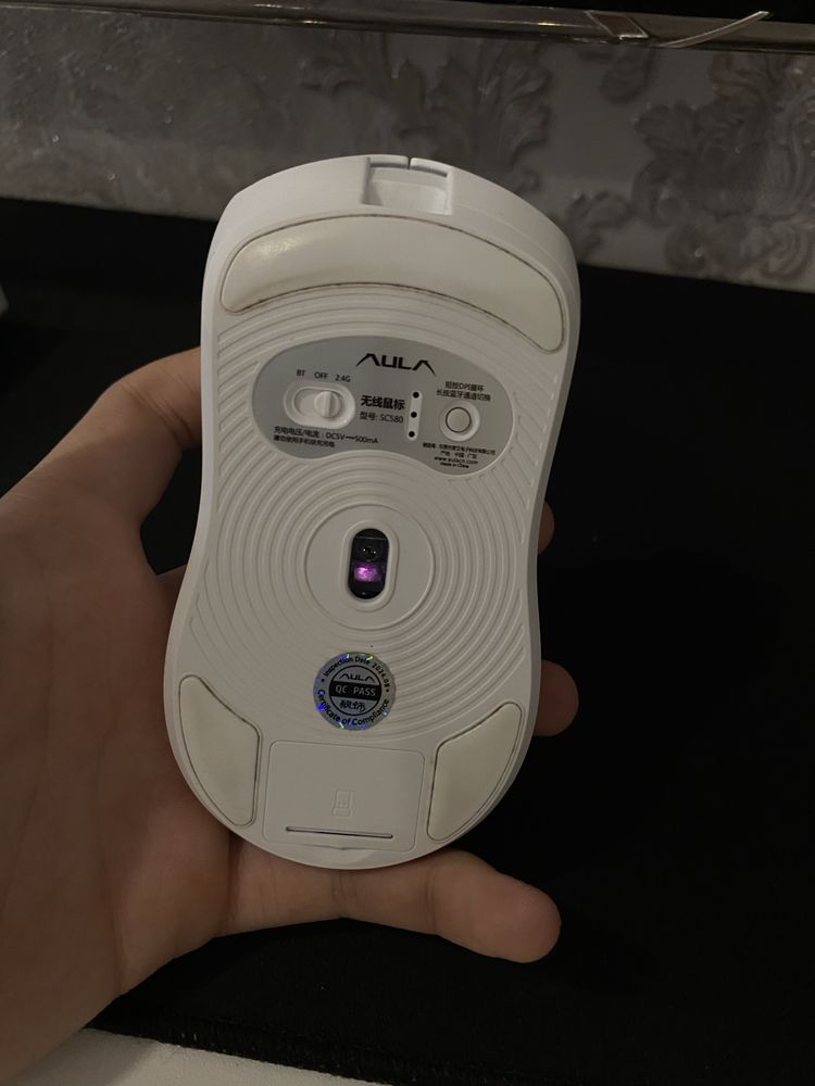 Безпроводная мышь Aula sc580 white
