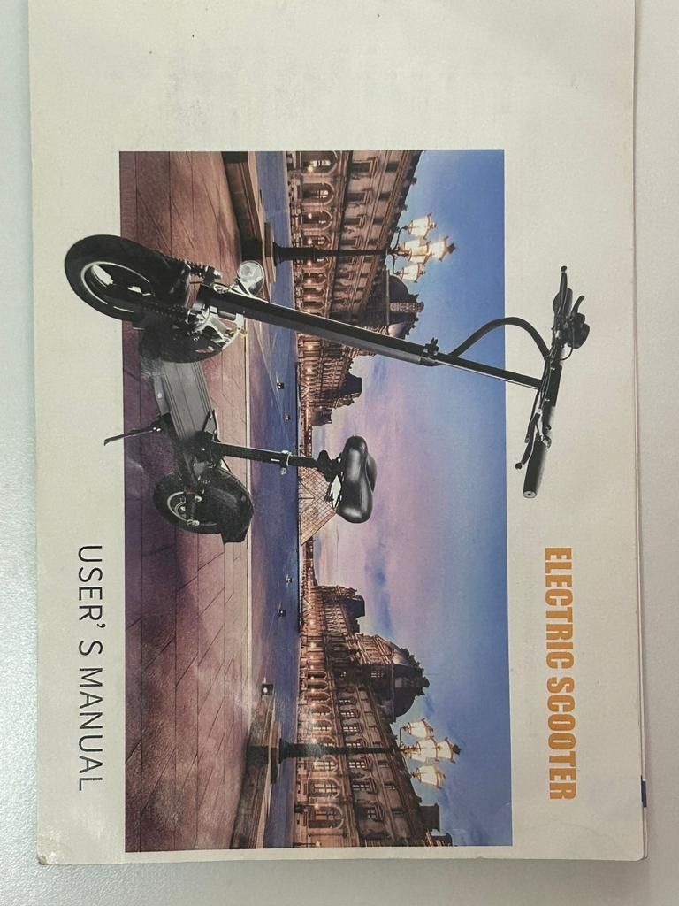 Электросамокат "User manual"