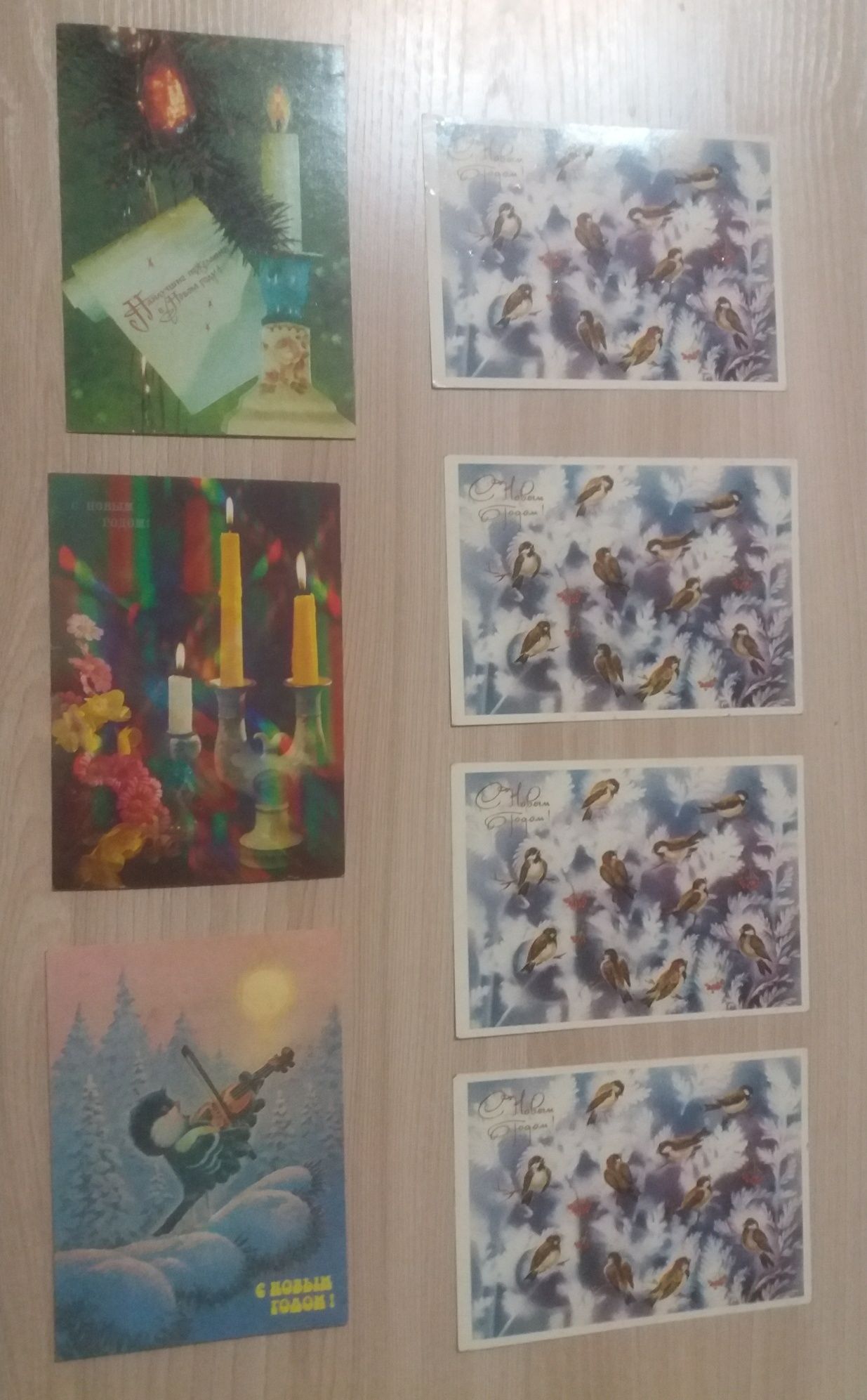 Открытки времён СССР, новые. Диапозитивы.