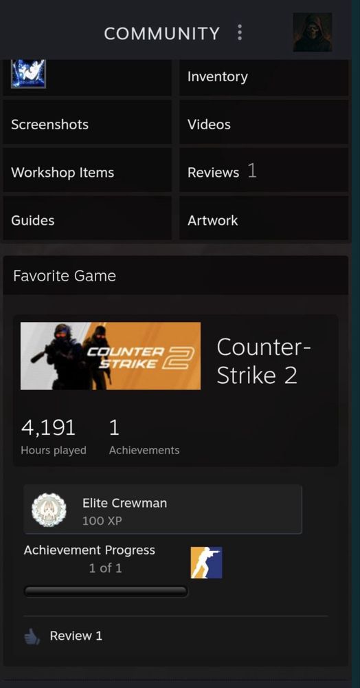 Steam аккаунт cs2
