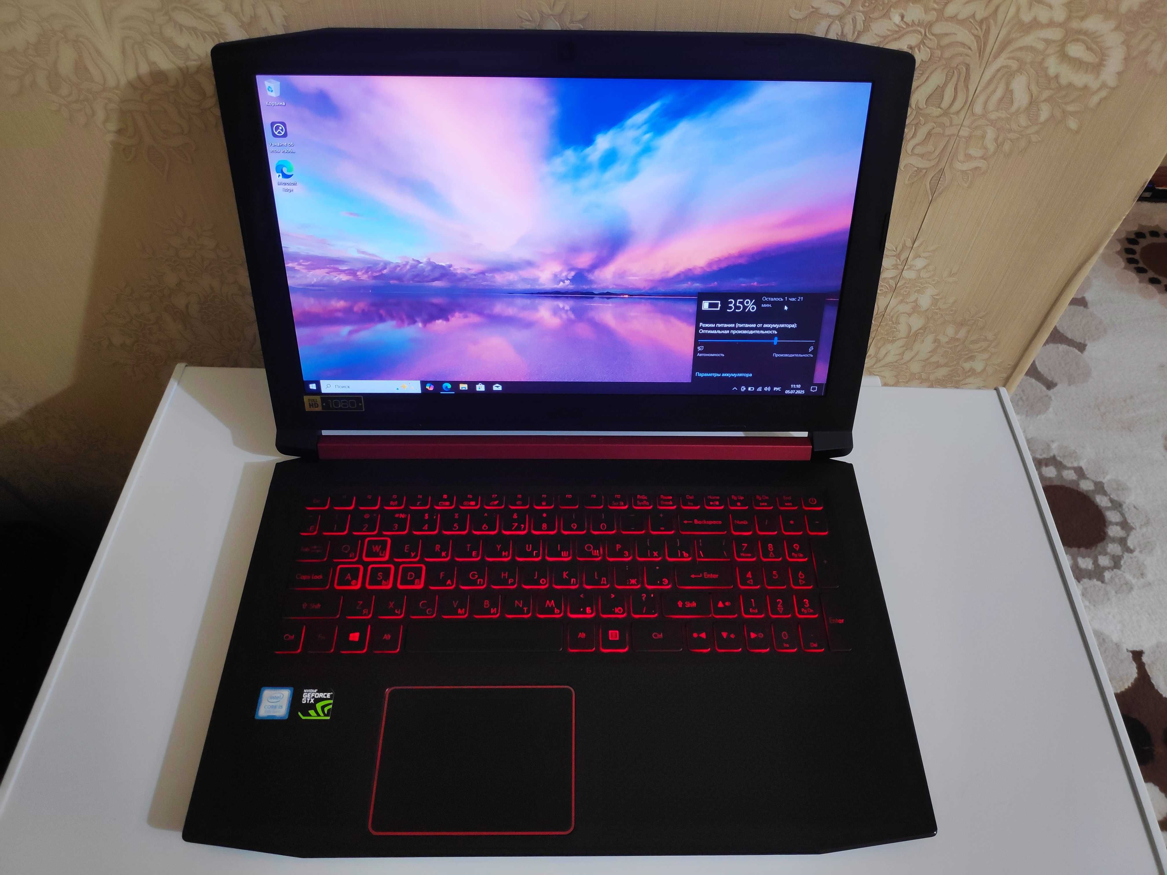 GTX 1050 TI Core i5 FullHD Игровой Ноутбук Асир Нитро Acer Nitro