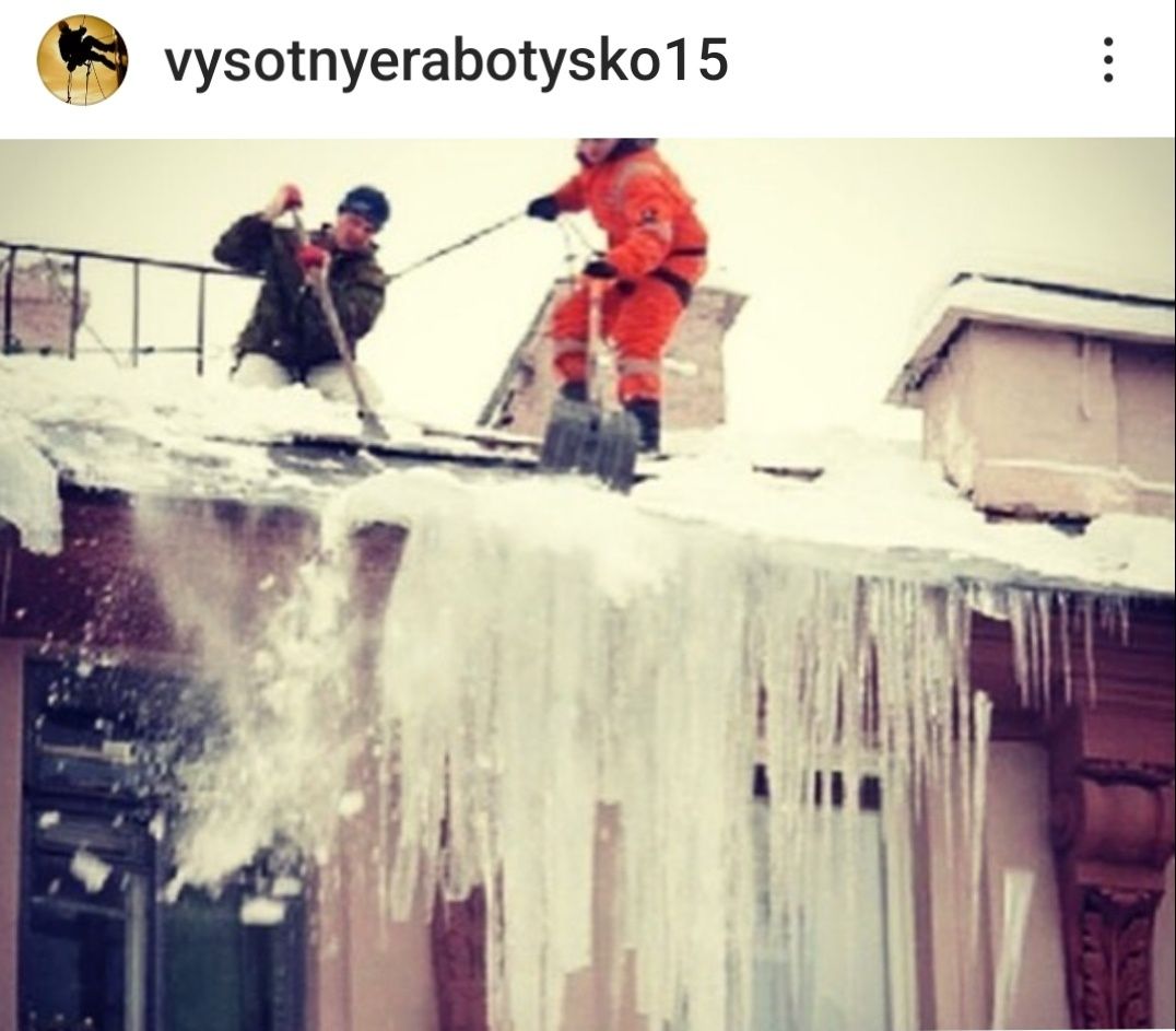Утепление швов (стен). Покраска. Козырьки. Крыши.