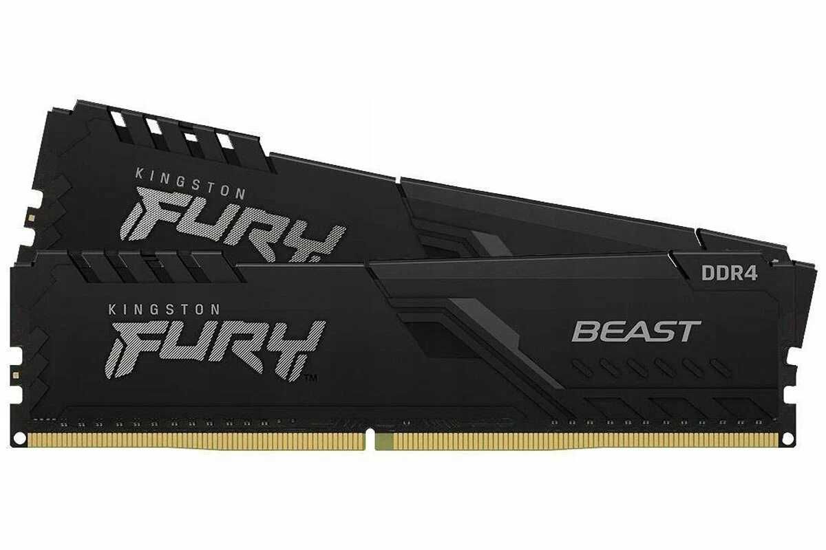 Оперативная память ОЗУ RAM DDR4 DIMM 32Gb/2666MHz Kingston Fury 2x16Gb