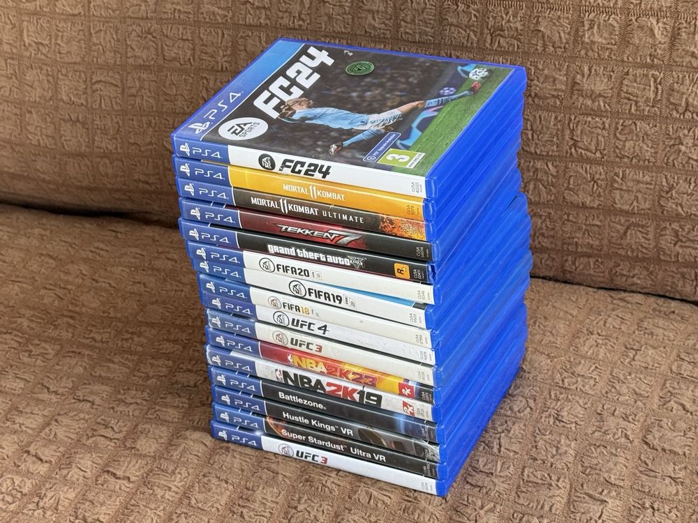 Игры для PlayStation 4 диски,MK11,Tekken 7,GTA5,UFC4,FC24,NBA 2K23/19