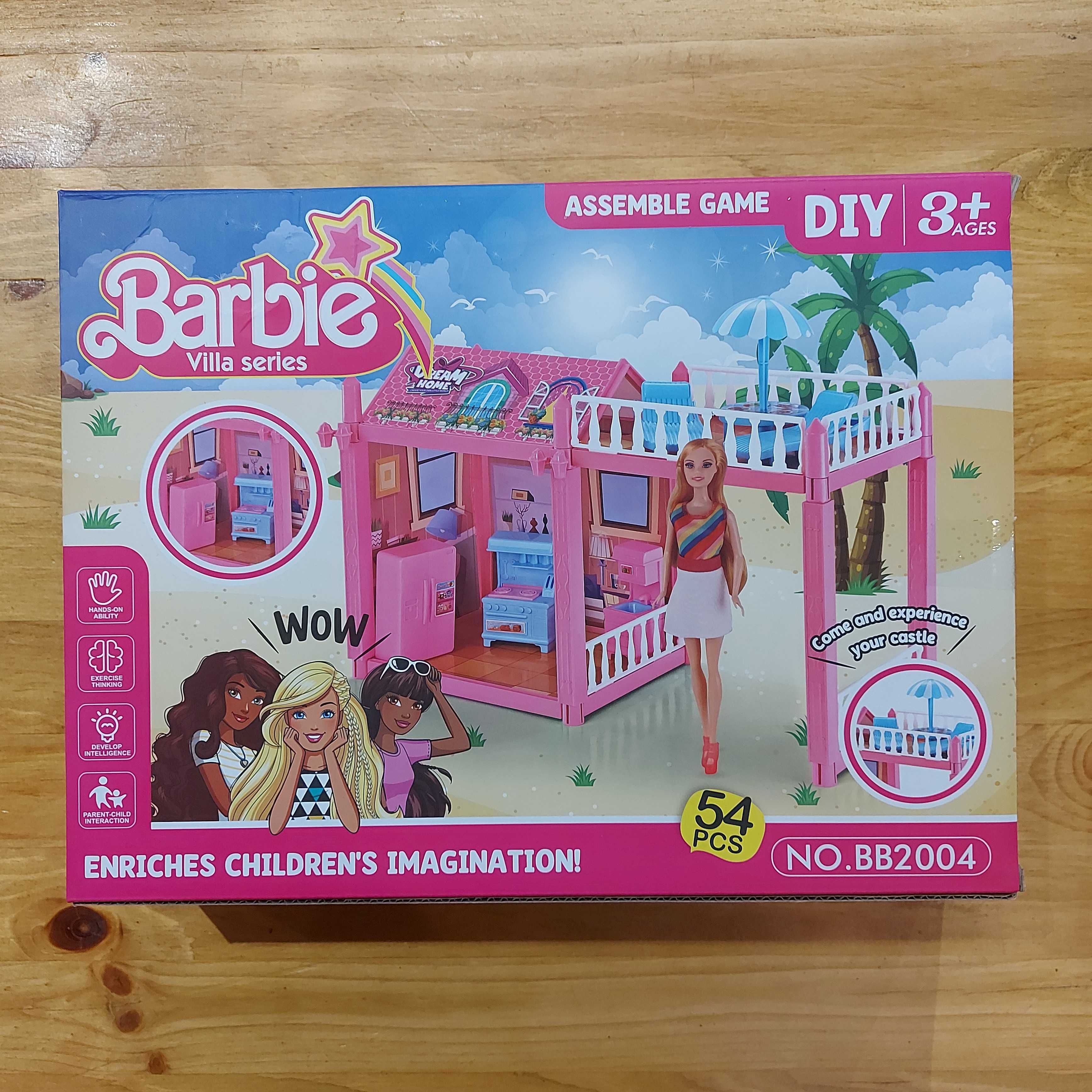 Кукольный домик "Barbie" с мебелью и аксессуарами. Домик для кукол.