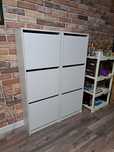 Белая Обувница IKEA Bissa, 2 шт