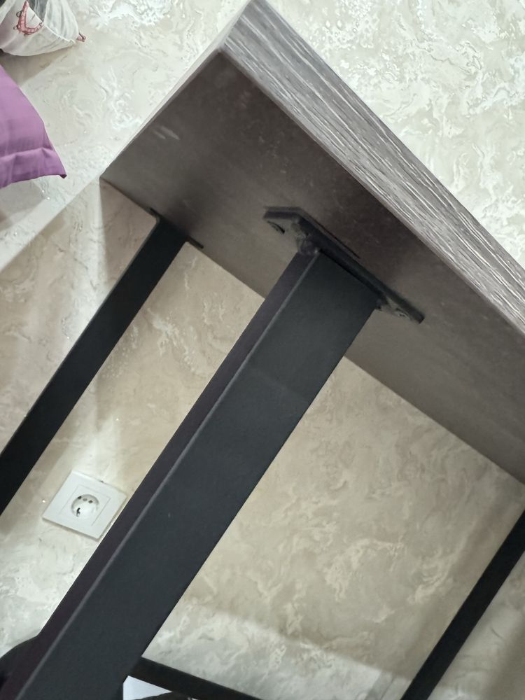 столик Sky Loft smart журнальный темно серый размеры 110 ,60,75