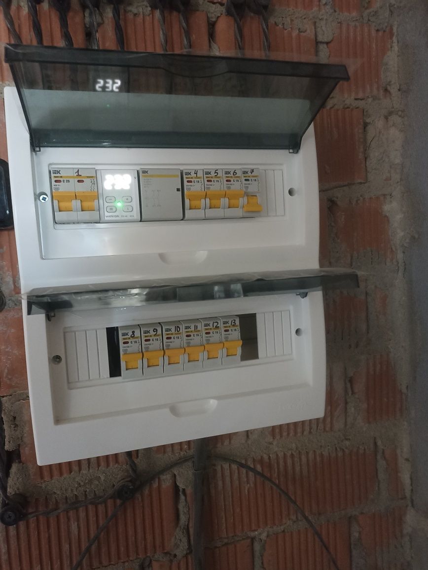 Электромонтажные работы, установка розеток, перенос розеток,