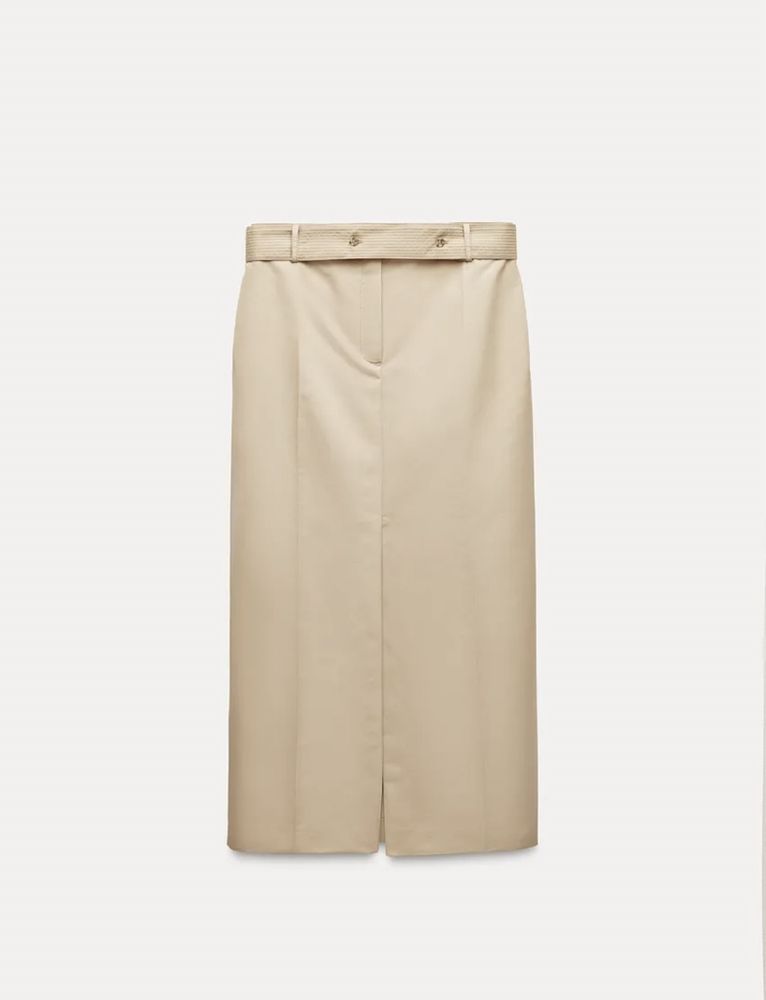 Юбка Zara бежевая