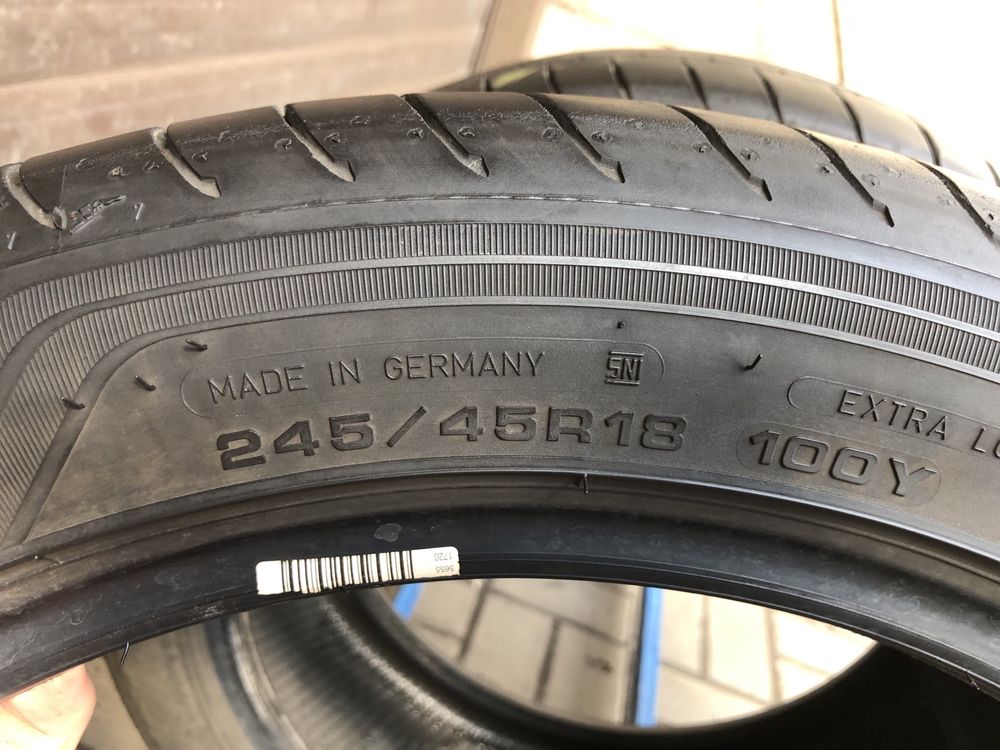 245/45/18 пара шин б/у из Германии