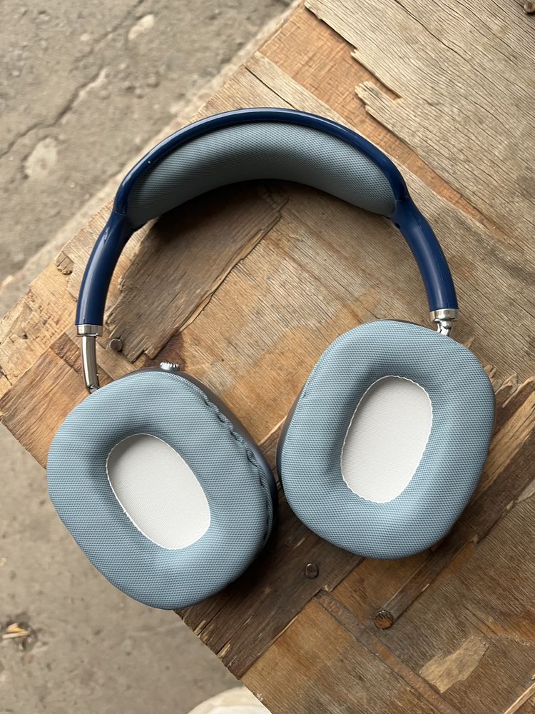 Airpods Max новые синие с коробкой и всей комплектацией