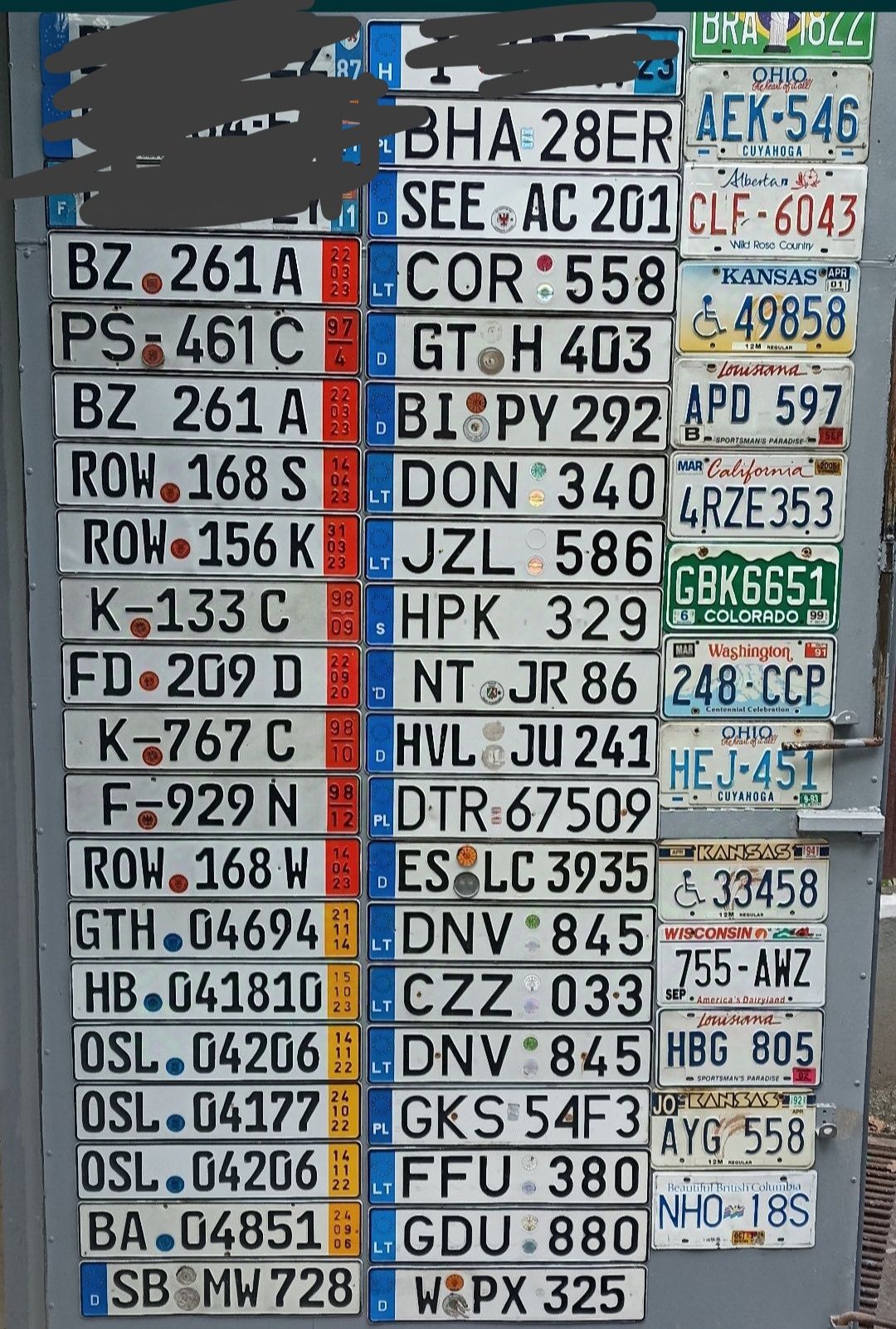 Автомобильные номера разных стран