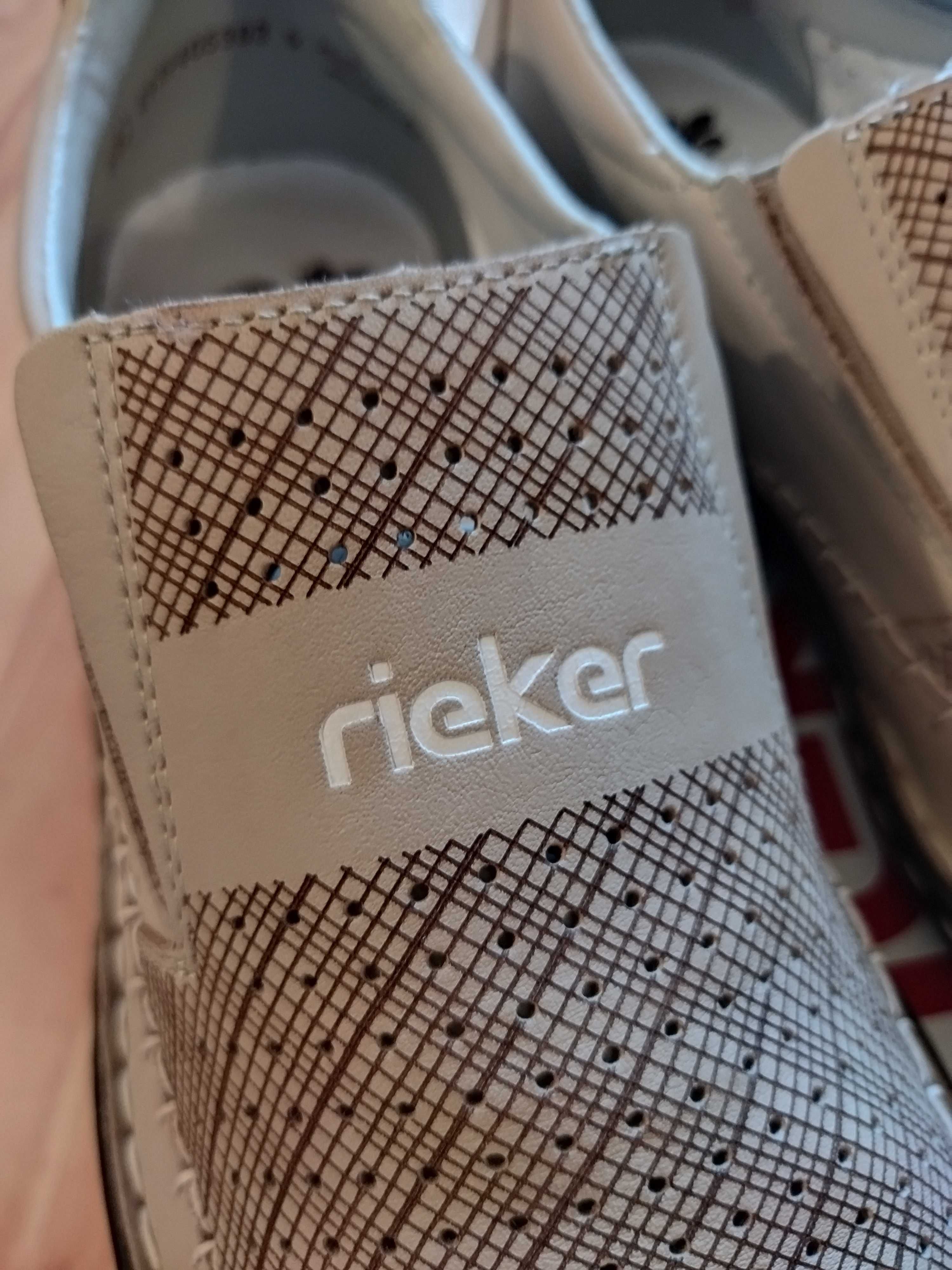 Туфли-лоферы Rieker (Германия),кожа,оригинал,новые,р-ры 44 и 45