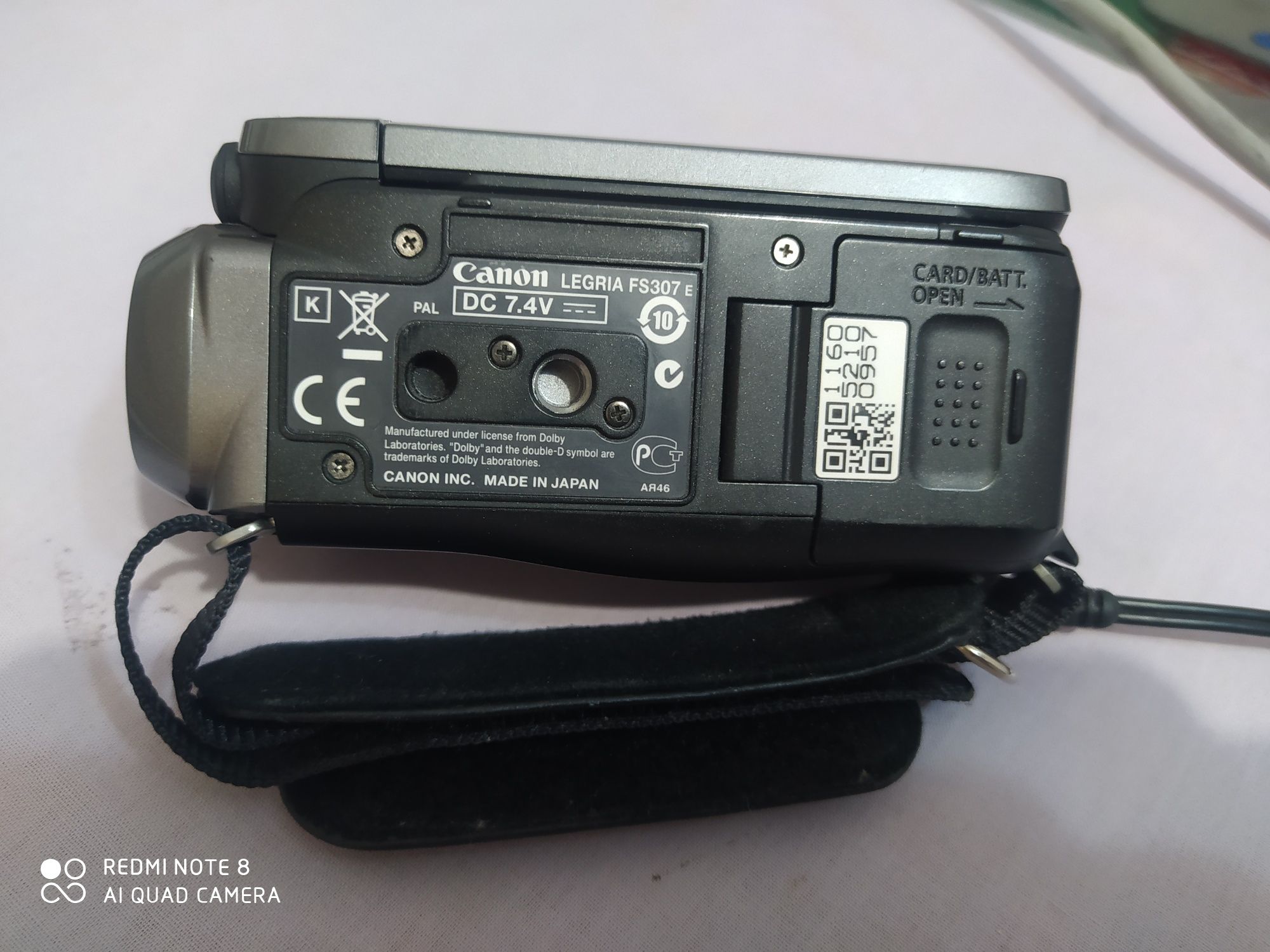 Видеокамера Canon Legria FS307. Цена:10000тг