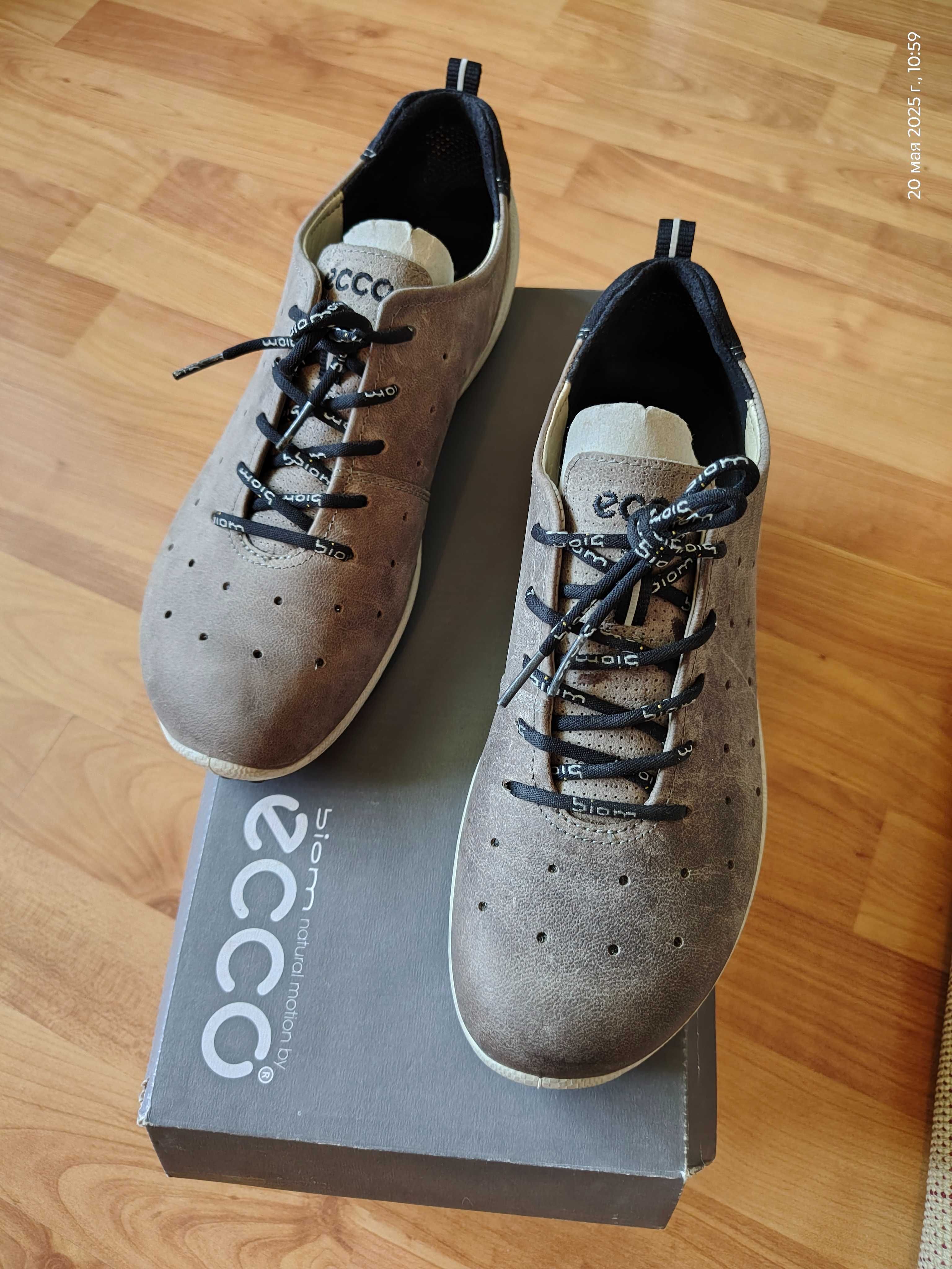 Кроссовки Ecco (Дания),серия Biom,кожа яка,оригинал,новые,р-р 40