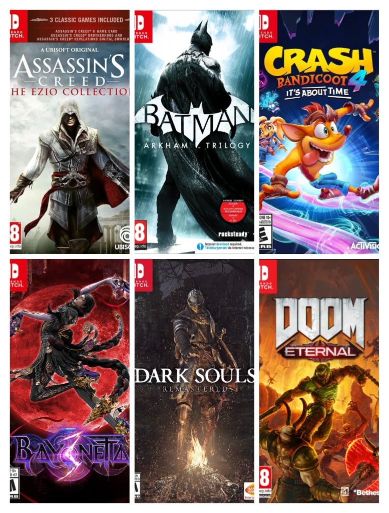 15 игр для nintendo switch + флешка + чиповка