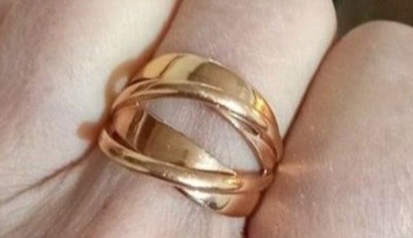 Кольцо из серебра в позолОте  5000 тг
