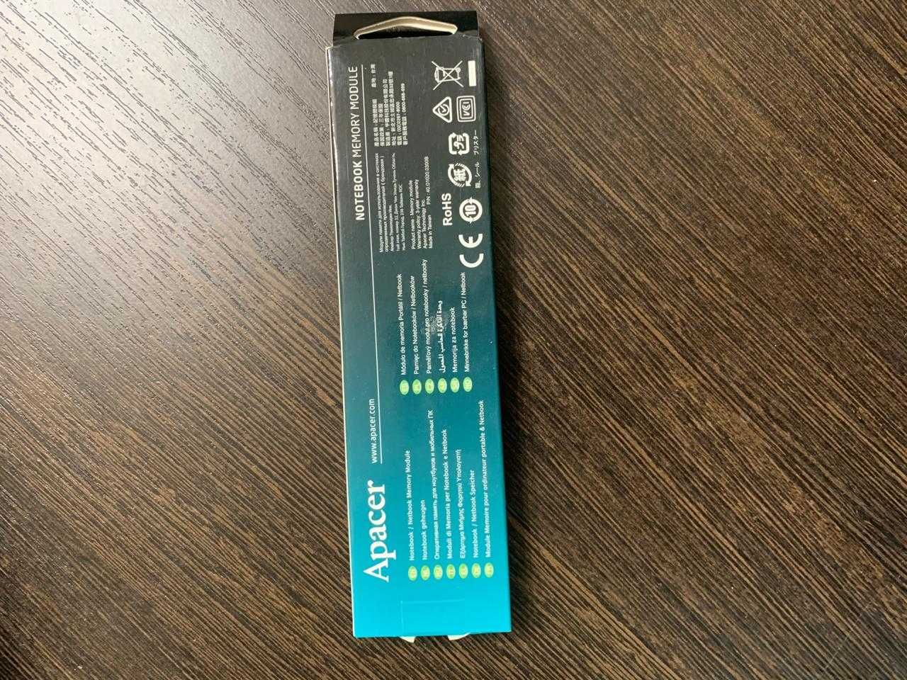 Модуль ОЗУ Apacer DDR4 2400 SO DIMM 8 ГБ (AS08GGB24CEYBGH)