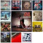 Виниловые пластинки (Ozzy Osbourne, Iron Maiden, Metallica, Sepultura)
