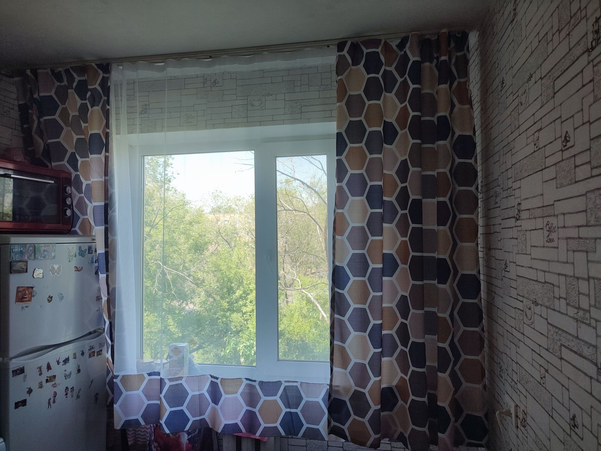 Продаю для кухни штора и тюль 280×180 за 80000