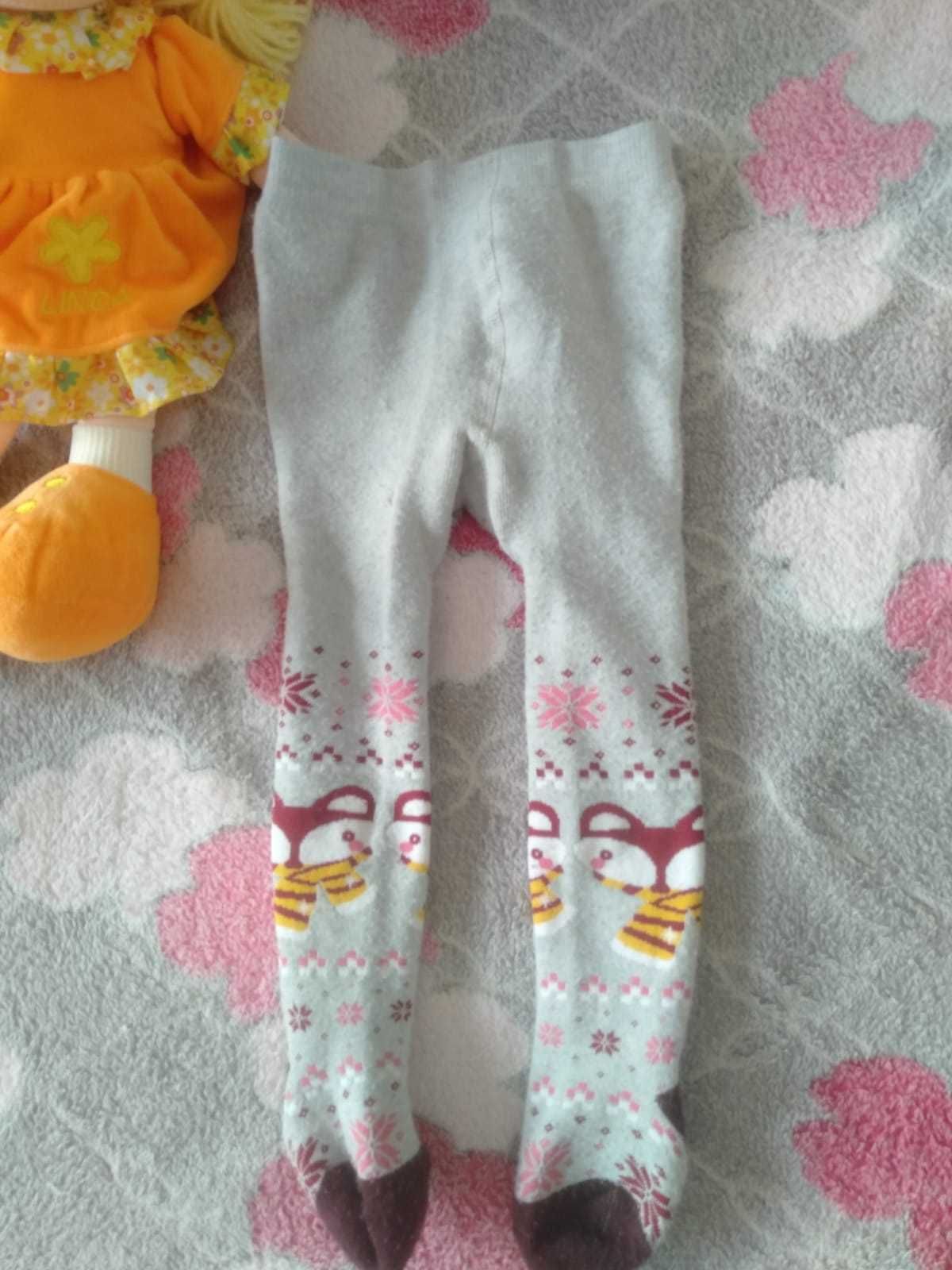 Детские колготки для девочек, возраст 0-2 лет.