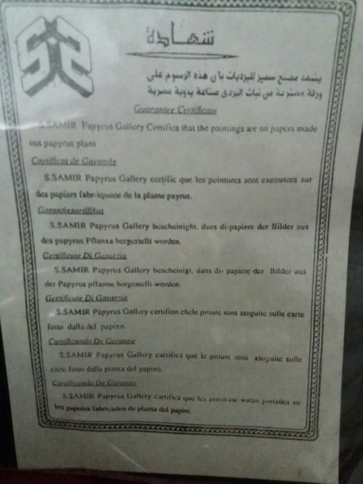 Папирус из Египта