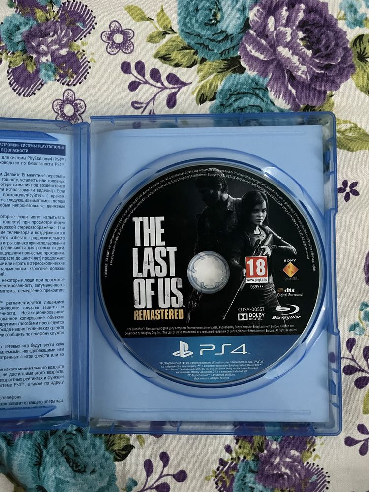 PlayStation4 диск Один из нас 1 remastered