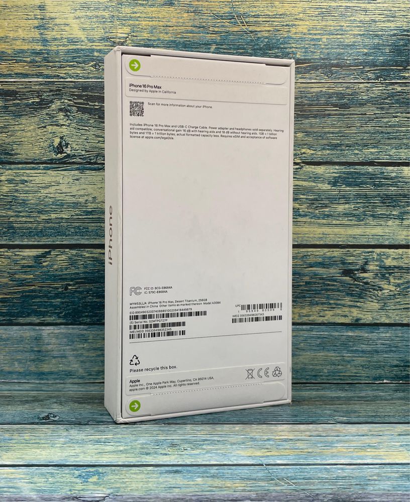 Новый запакованный Iphone 16 Pro Max 256gb ,год гарантии