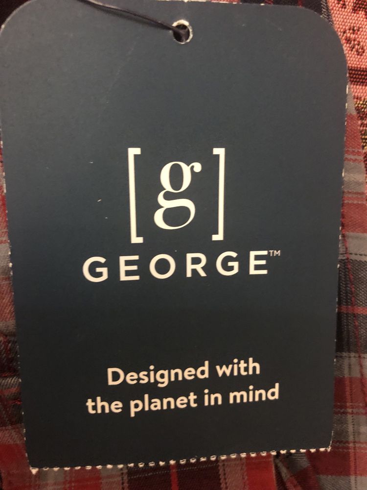 Рубашка мужская, “George”, размер 3XL (54-56), х/б, плотная, новая,США