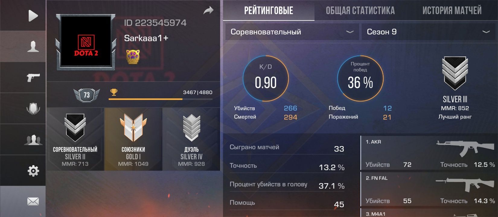 !Продаю со2 акк!
