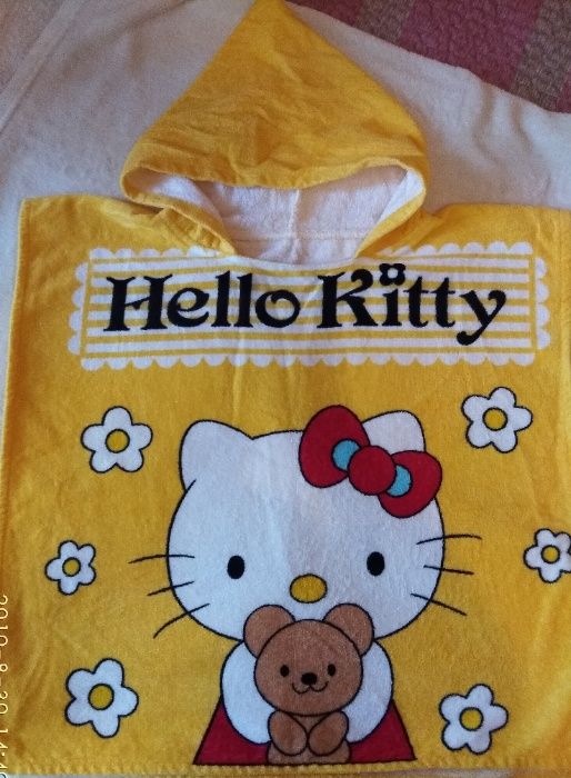 Детское пляжное НОВОЕ Пончо HELLO Kitty Турция для девочки 3-5 лет