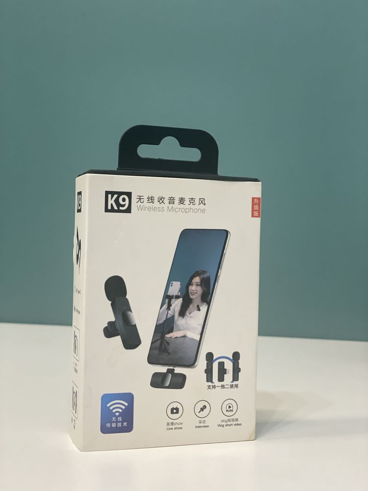 Беспроводные микрофоны K8 новый и K9 бу комплект