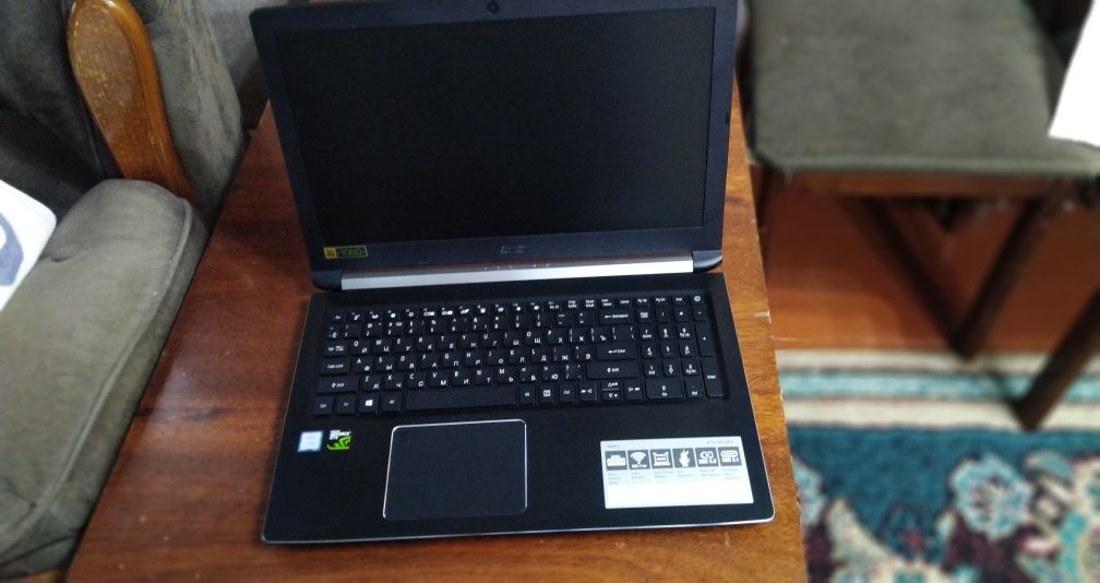 Продам ноутбук Acer aspire 7 A715-72g-53l5