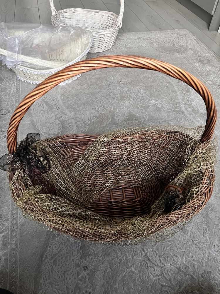 Корзинки плетеные, для тойбастара, подарочные