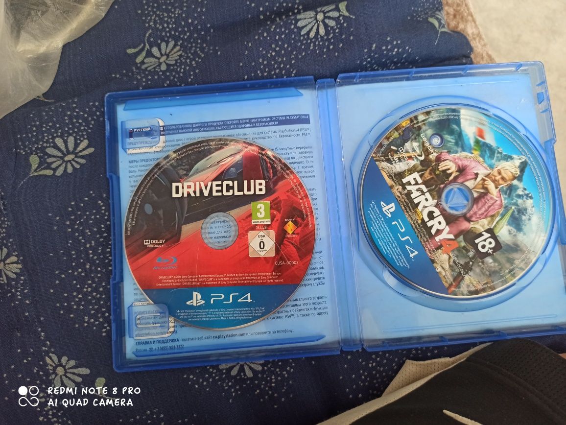 Продаю far cry 4 и drive club