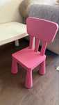 Детский стул IKEA MAMMUT, отличное состояние, розовый