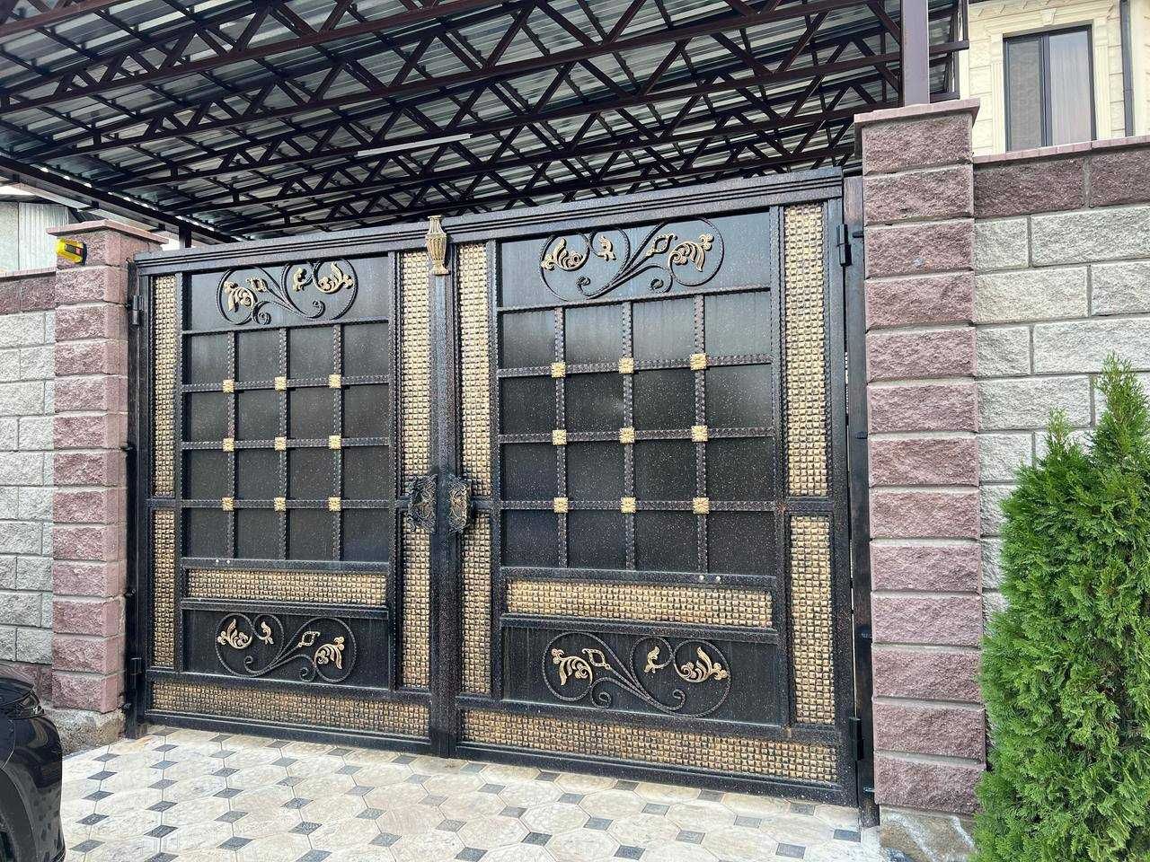 Ворота и Забор Металлические Откатные Распашные Алматы Продажа