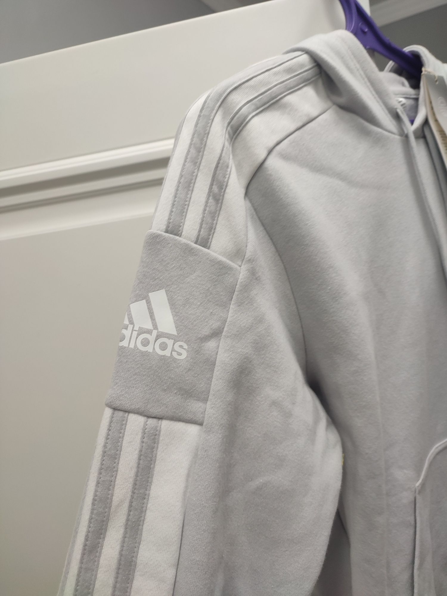 Adidas худи серое оригинал