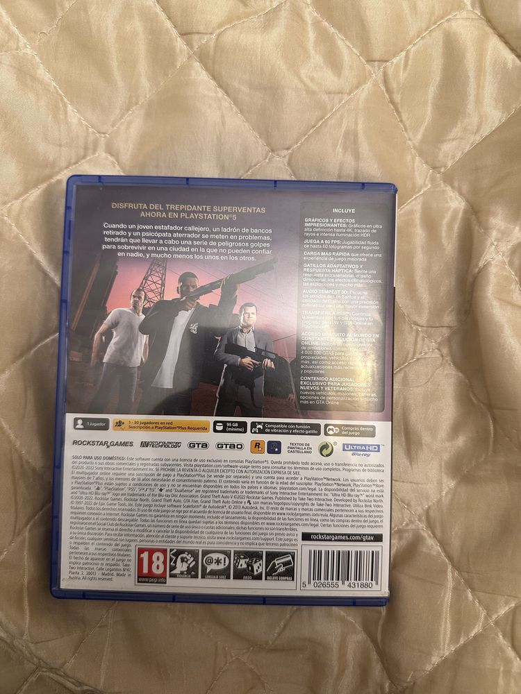 GTA 5 диск на Playstation 5