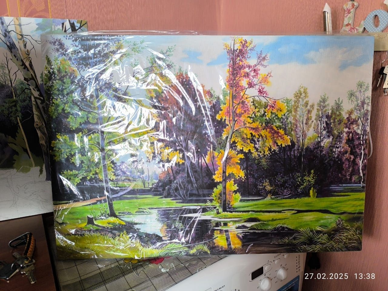 картины,  картина, пейзаж на холсте, картина маслом