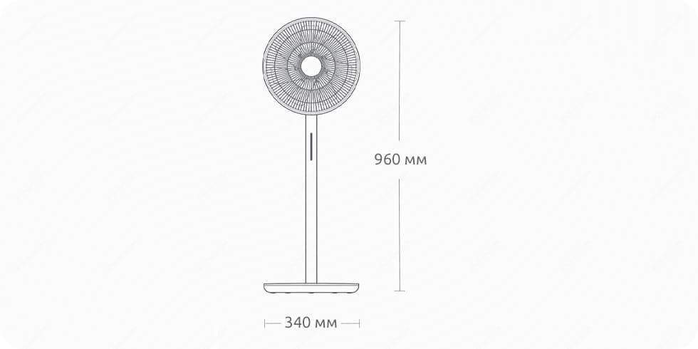Напольный вентилятор Xiaomi Smartmi Electric Fan 3 с АКБ (ZLBPLDS05ZM)