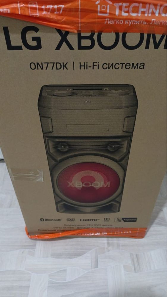 Колонка. Музыкальный центр LG Xboom ON77DK
