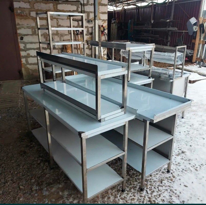 Стол Из Нержавейки С Бортиком Полка Настенная Гастроемкость gn 1 1 ЖМИ