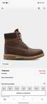 Коричневые ботинки Timberland 6 inch premium