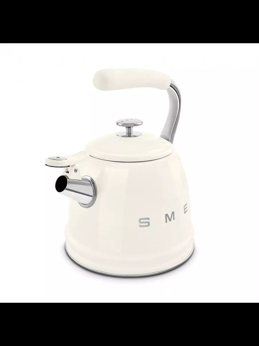Чайник со свистком Smeg 2.3 л, цвет кремовый