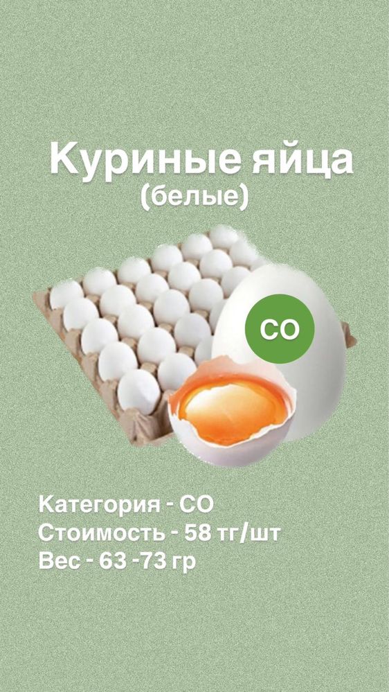 ФЕРМЕРСКИЕ куриные яйца (белые и бежевые)